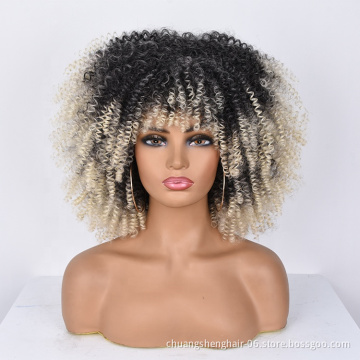 OEM & ODM acceptable high temperature fiber heat resistant synthetic wig non lace front wigs short wholesale synthetic wigs